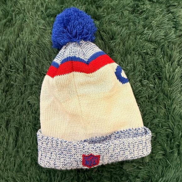 New York Giants NFL New Era POM POM Beanie Hat Cap Skully Touque UNISEX - Picture 2 of 2